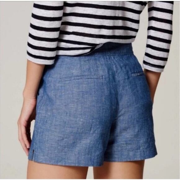 LOFT Riviera 4 Inch Shorts in Chambray - Picture 8 of 8